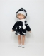 Manteau en fausse fourrure compatible poupée chérie, mini maru, paola reina, little darling, 30 à 34 cm