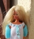 Ensemble blanc et bleu turquoise pour poupée barbie