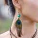 Peacock earring