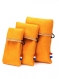 Simple et doux pochettes pour ranger les clés ou cartes de crédit sans métal ou plastique, en suédine - coloris orange (pack de 3 p/m/g)