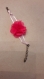 Bracelet enfant avec sa rose fuschia