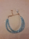 Bracelet perle bleu clair