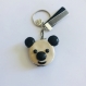 Porte-clé macaron panda