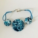 Bracelet motif bleu