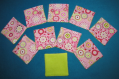 Kit découverte lingettes lavables pour bébé motif fleurs roses