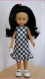 Patron : robe vichy pour poupées de 32-33 cm