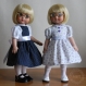 Patron : chemisier et robe pour poupées ann estelle, patsy, boneka...