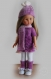 Fiche tricot : flocon rose, ensemble pour poupées de 25-27 cm et de 32-33 cm