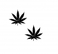 Flex 5cm 2 feuilles cannabis