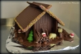 Maison de noel en chocolat fait maison