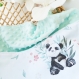 Couverture enfant/bébé - pandas bohèmes