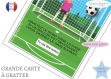 Carte ticket jeu de foot à gratter annonce grossesse bébé : tu vas être tonton / papa / papy ! modèle buuut! pour les fans de foot