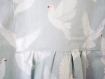 Robe tunique bleu ciel à colombes 6 ans