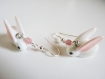 Boucles d'oreille lapin blanc
