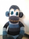 Doudou singe chaussette
