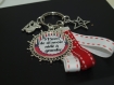 Cadeau noel - porte clés ou bijou de sac pour atsem - maîtresse - institutrice - nounou - cadeau a offrir fin d'année ou pour noel .