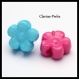 50 perles intercalaires fleur acryliques multicolores 8,5x9x4mm trou 2mm