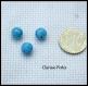10 perles rondes howlite turquoise 8mm
