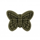 8 abalorios mariposa metal bronce 14x11mm
