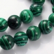 8 piedras malaquita verde 8mm piedras preciosas