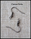 50 crochets supports boucles d'oreilles 18mm 0,8mm épaisseur, argent/ bronze/ cuivre/ gunmetal/ doré
