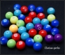 40 bolas cristal multicolores 8x8mm agujero 1,5mm