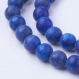 8 piedras lapis lazuli teñido 8mm piedras preciosas