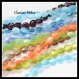 10 perles palets oeil de chat verre multicolore 12x4-5mm trou 1mm