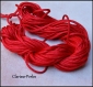 5 mètres de fil cordon nylon rouge