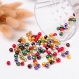 50 perlas cristal nacaradas rojo multicolor 6mm agujero 1mm