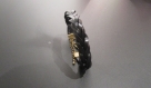 Bracelet tressé en cuir noir