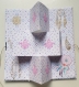 Album photo boho accordeon pop-up papier et cartonnage 8 cm x 23 cm - 9,1 * 3,2 inch fait main
