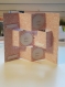 Album photo accordeon pop-up papier et cartonnage 8 cm x 23 cm - 9,1 * 3,2 inch fait main