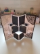 Album scrapbooking photo recto verso accordeon pop-up papier et cartonnage 8 cm x 23 cm - 9,1 * 3,2 inch