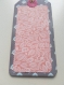Etiquette tag ou marque-page en carton papier et embellissements divers. fait main dimensions 8x16 cm