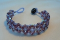 Bracelet perles de cristal swarovski et perles de rocaille