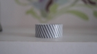 3 m x 1.5 cm washi masking tape ruban autocollant raye gris blanc