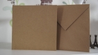 8 cartes / enveloppes 15x15 cm