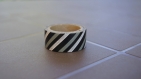 3 m x 1.5 cm washi masking tape ruban autocollant noir blanc gris
