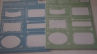 Lot de 2 planches etiquettes stickers autocollants theme ete