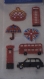 Planche stickers autocollants theme voyage londres london