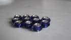 11 perles bleu foncé type pandore