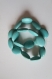 Lot de 16 perles ovales en pierre naturelle turquoise