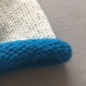 Bonnet chaud grosse laine bi-colore en laine et alpaga