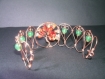 Bracelet arbre de vie en cuivre pur, jade et agate 