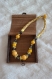 Collier pièce unique collier de perles tissu wax collier long tendance accessoir indispensable cadeau