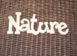 Mot nature en bois pin naturel