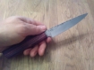 Couteau d'office forgé pièce unique bois de violette