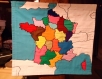 Carte geographique en tissu