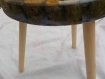 Table basse table de chevet tabouret résine et bois